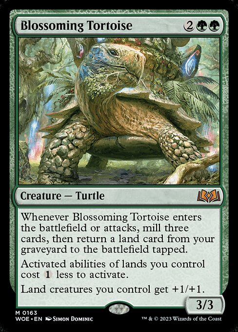 [Foil] WOE 163 Blossoming Tortoise M