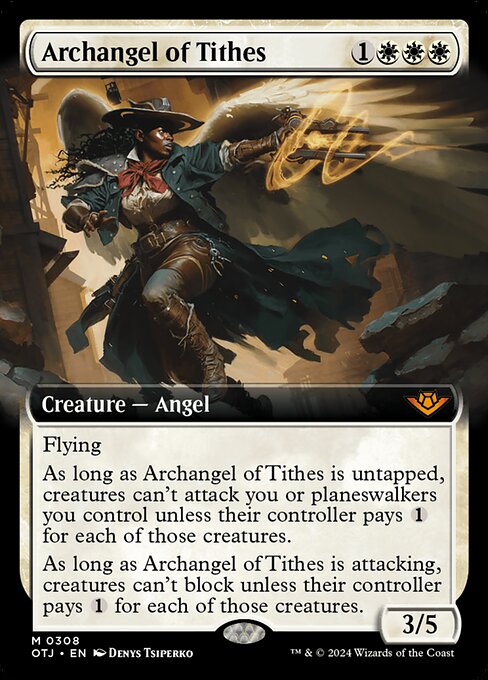 [Foil] OTJ 308 Archangel of Tithes (0308 - Extended Art) M