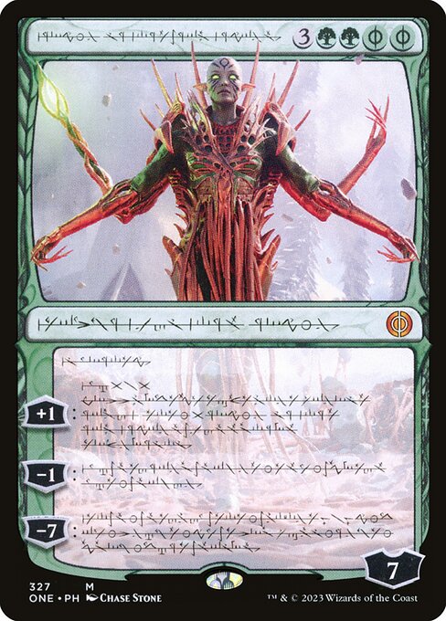 [Foil] ONE 327 Nissa, Ascended Animist (Phyrexian) M