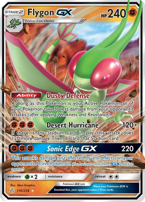 SM12 110/236 Flygon GX SR