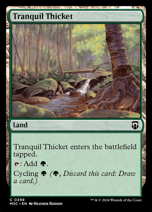 [Foil] M3C 398 Tranquil Thicket (Ripple Foil) C