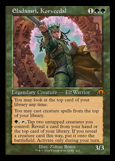 [Foil] MH3 423 Eladamri, Korvecdal (0423 - Retro Frame) M