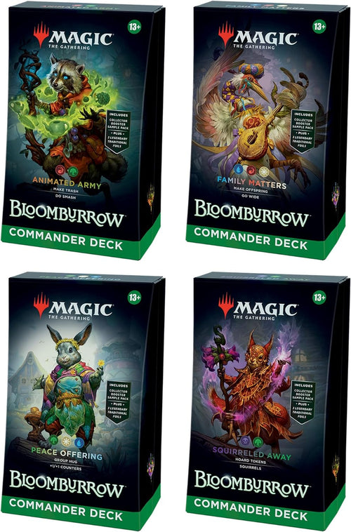 MTG BloomBurrow (BLB) Commander Decks - Set of 4