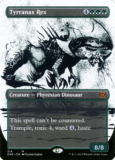 [Foil] ONE 314 Tyrranax Rex (314 - Borderless Ichor) M