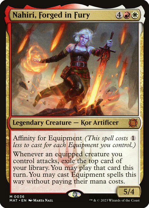[Foil] MAT 036 Nahiri, Forged in Fury M