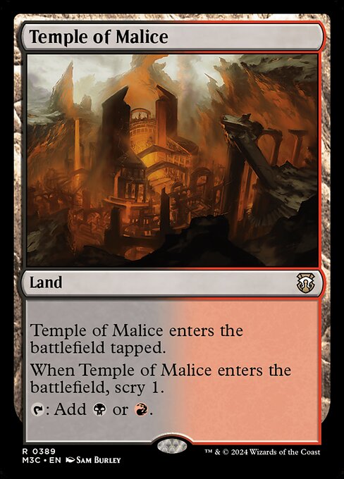 [Foil] M3C 389 Temple of Malice (Ripple Foil) R