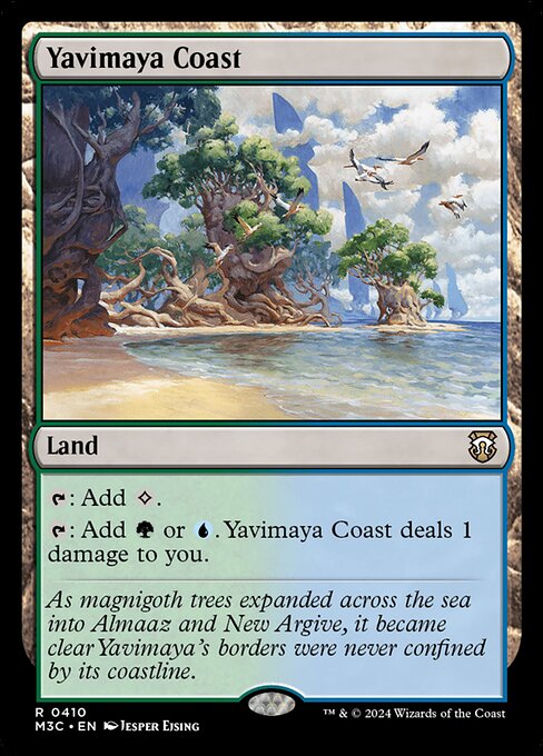 [Foil] M3C 410 Yavimaya Coast (Ripple Foil) R