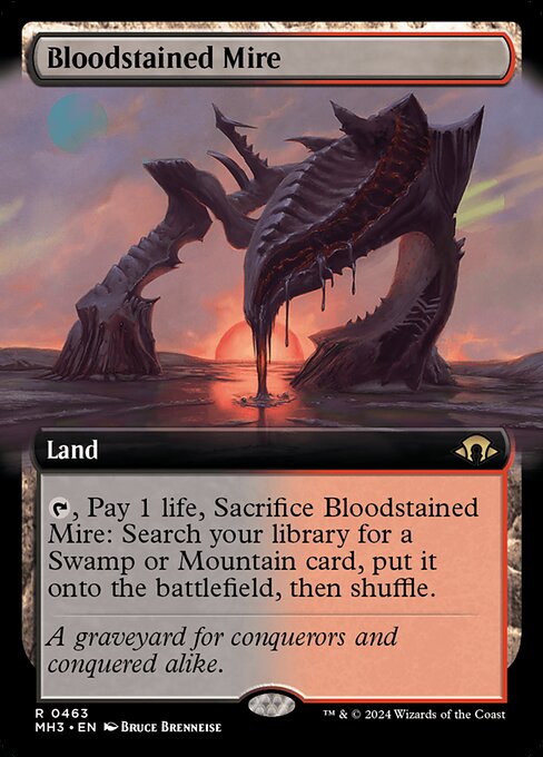 MH3 463 Bloodstained Mire (0463 - Extended Art) R