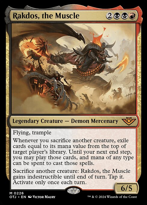 [Foil] OTJ 226 Rakdos, the Muscle M
