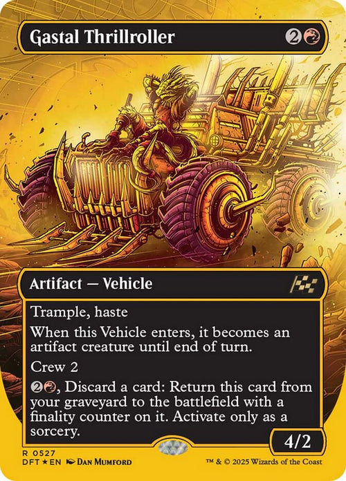 [Foil] DFT 527 Gastal Thrillroller (0527 - Borderless First-Place Foil) R