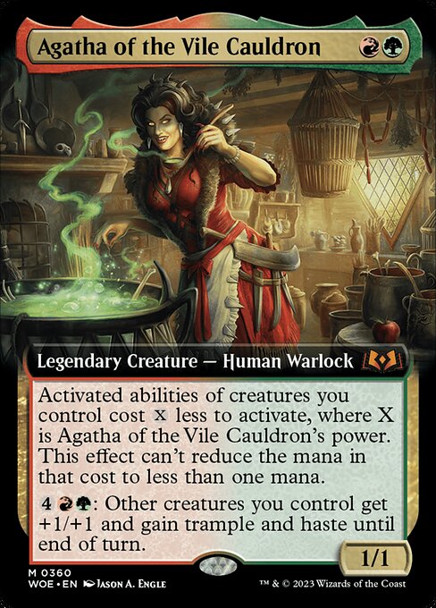 [Foil] WOE 360 Agatha of the Vile Cauldron (Extended Art) M