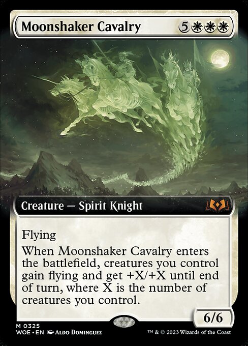 [Foil] WOE 325 Moonshaker Cavalry (Extended Art) M