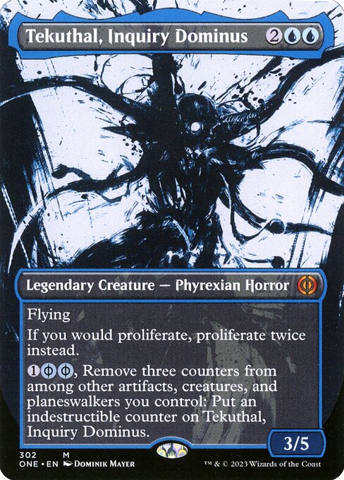 [Foil] ONE 302 Tekuthal, Inquiry Dominus (302 - Borderless Ichor) M