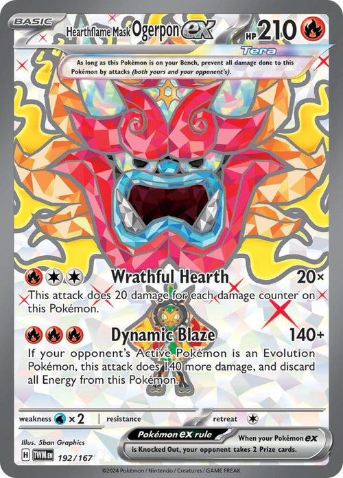 TWM 192/167 Hearthflame Mask Ogerpon ex SR