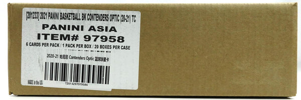 2020-21 Panini Contenders Optic Basketball Asia Tmall CASE-20BOX - 皇巢卡店 Beehive Trading Card Shop