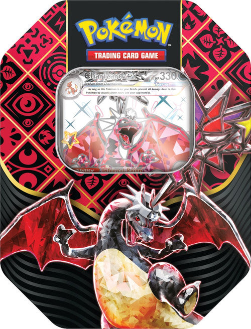 Pokemon TCG US version Scarlet &amp; Violet SV4.5 "Paldean Fates" Tin Charizard ex