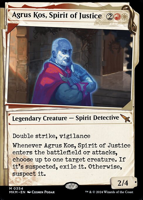 [Foil] MKM 354 Agrus Kos, Spirit of Justice (0354 - Showcase Dossier) M