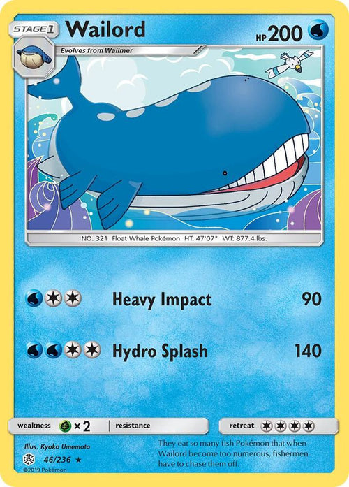 [Reverse Holo] SM12 046/236 Wailord R