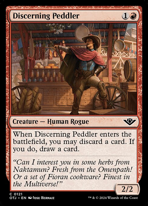 [Foil] OTJ 121 Discerning Peddler C