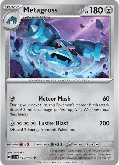 [Reverse Holo] TEF 115/162 Metagross U