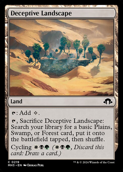 [Foil] MH3 219 Deceptive Landscape C