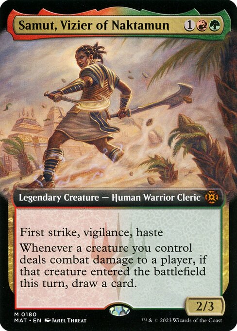 [Foil] MAT 180 Samut, Vizier of Naktamun (Extended Art) M
