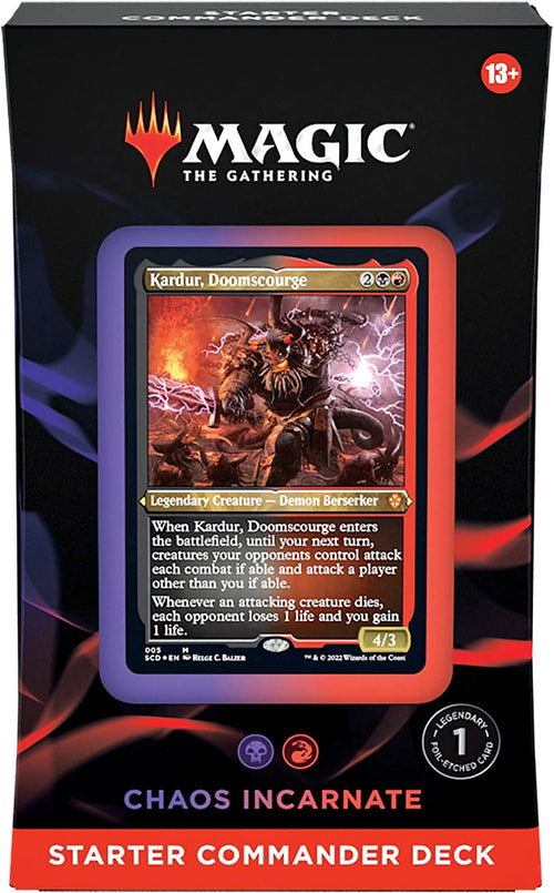 MTG Starter Commander Decks (SCD) - Chaos Incarnate (Black-Red)