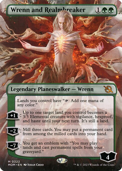 [Foil] MOM 322 Wrenn and Realmbreaker (0322 - Borderless) M