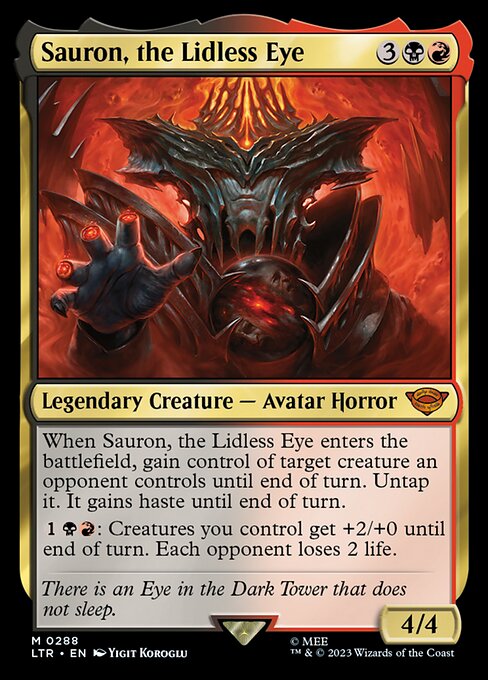 [Foil] LTR 288 Sauron, the Lidless Eye M
