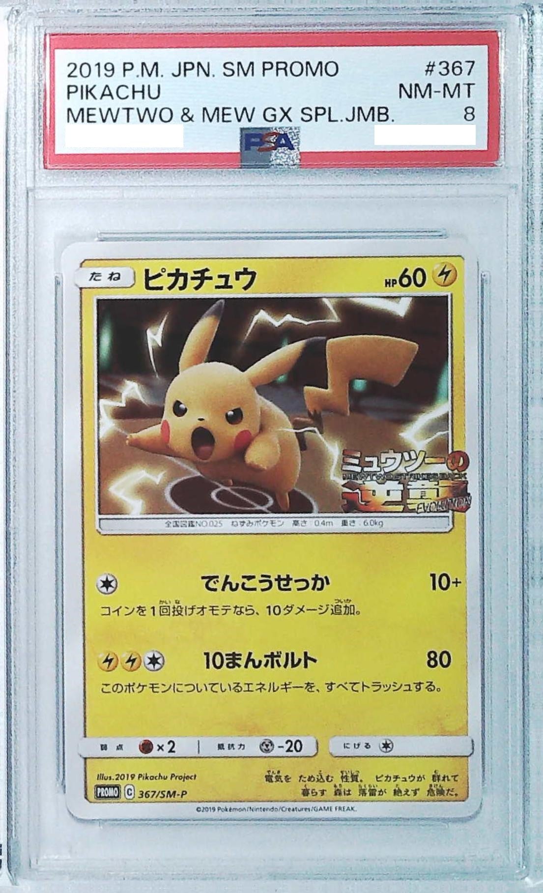 2019 P.M.JPN.SM PROMO ピカチュウ PSA 10 2019 Champions Festival #SM-P Pokemon Japanese SM