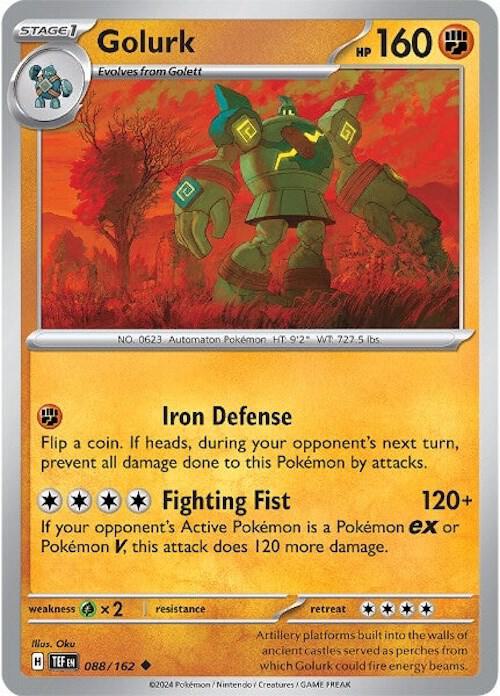 [Reverse Holo] TEF 088/162 Golurk U