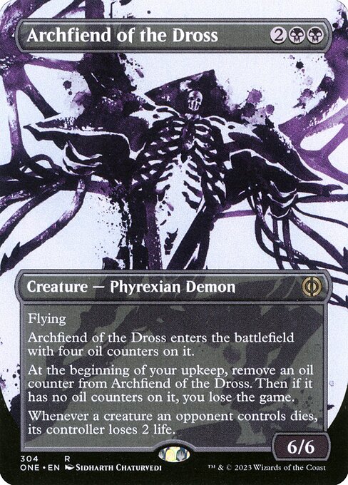 [Foil] ONE 304 Archfiend of the Dross (304 - Borderless Ichor) R