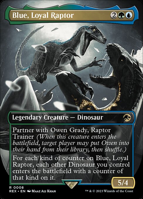 REX 008 Blue, Loyal Raptor (0008) R