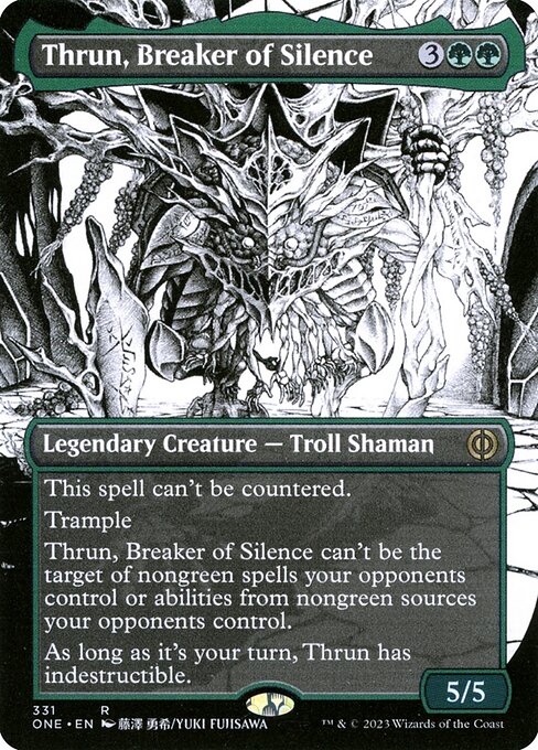 [Foil] ONE 331 Thrun, Breaker of Silence (331 - Borderless Manga) R