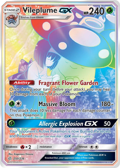 SM12 250/236 Vileplume GX RS