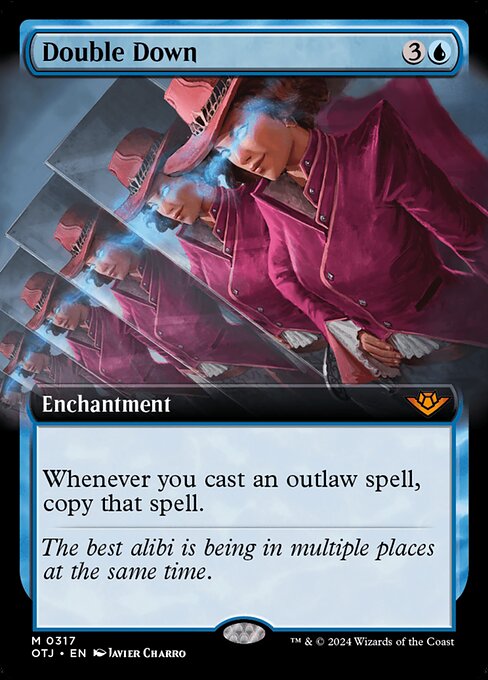 [Foil] OTJ 317 Double Down (0317 - Extended Art) M