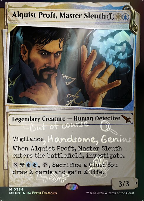 [Foil] MKM 384 Alquist Proft, Master Sleuth (0384 - Invisible Ink Dossier) M