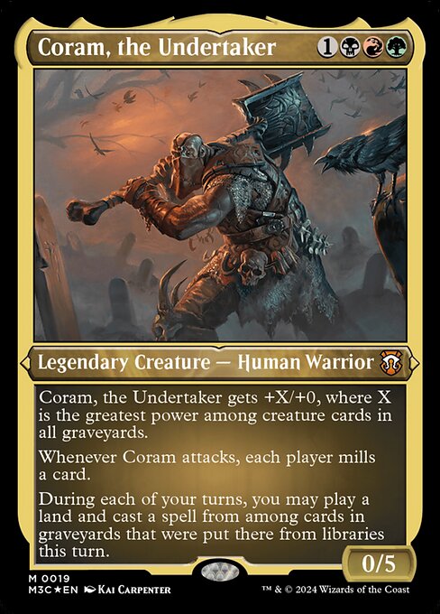 [Foil Etched] M3C 019 Coram, the Undertaker (0019 - Foil Etched) M