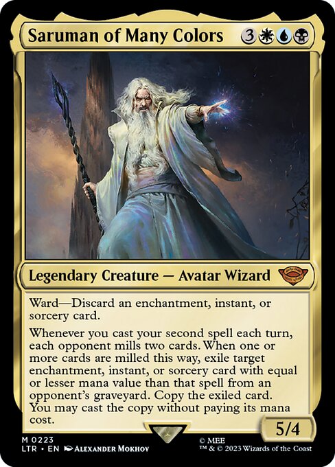 [Foil] LTR 223 Saruman of Many Colors M