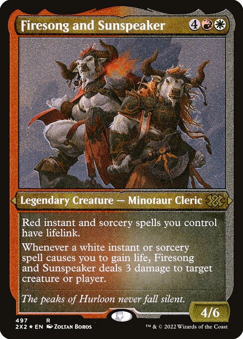 [Foil Etched] 2X2 497 Firesong and Sunspeaker (Foil Etched) R