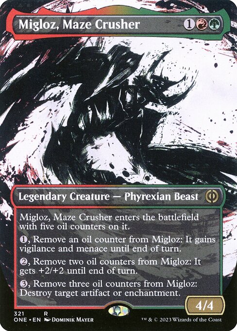 [Foil] ONE 321 Migloz, Maze Crusher (321 - Borderless Ichor) R