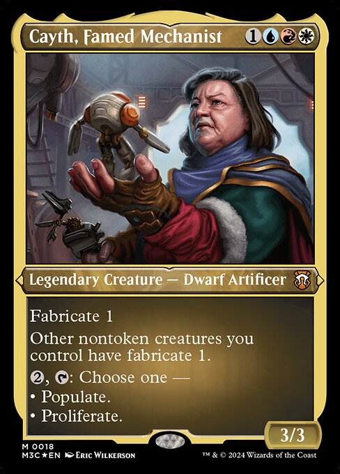 [Foil Etched] M3C 018 Cayth, Famed Mechanist (0018 - Foil Etched) M