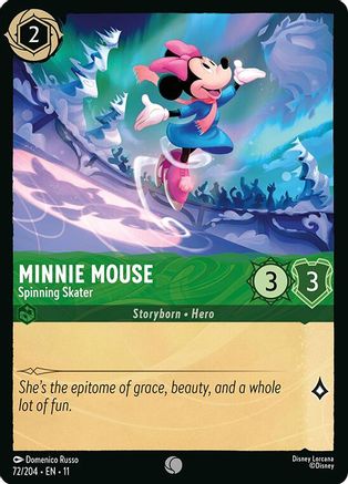 [Foil]72/204·EN·11 Minnie Mouse - Spinning Skater C