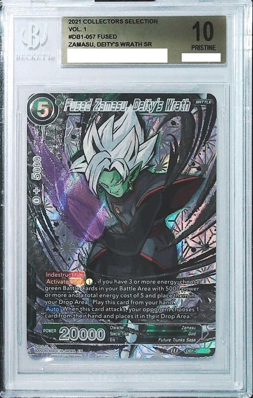 [BGS 10] 2021 Dragon Ball Super Collector's Selection Vol.1 DB1-057 Fused Zamasu, Deity's Wrath SR