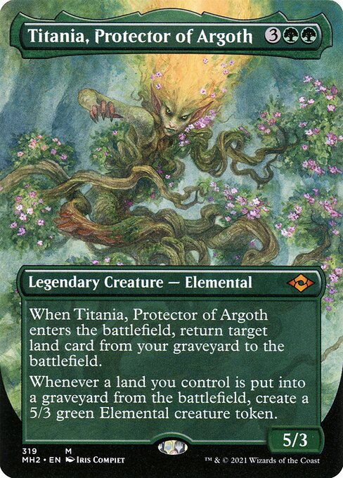 [Foil] MH2 319 Titania, Protector of Argoth (Borderless) M