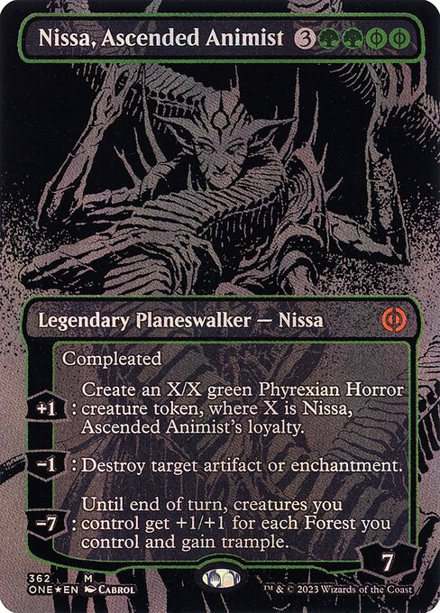 [Foil] ONE 362 Nissa, Ascended Animist (Oil Slick) M