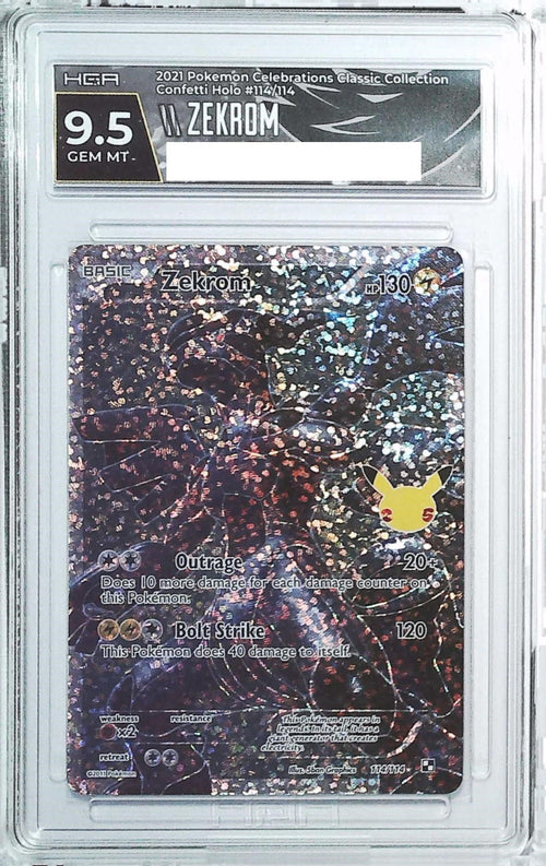 [HGA 9.5] 2021 Pokemon Celebrations Classic Collection 114 Zekron Confetti Holo