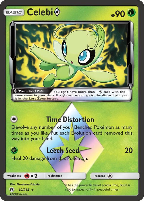 SM8 019/214 Celebi Prism Star RP