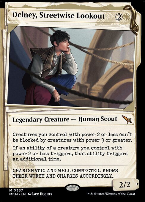 [Foil] MKM 337 Delney, Streetwise Lookout (0337 - Showcase Dossier) M