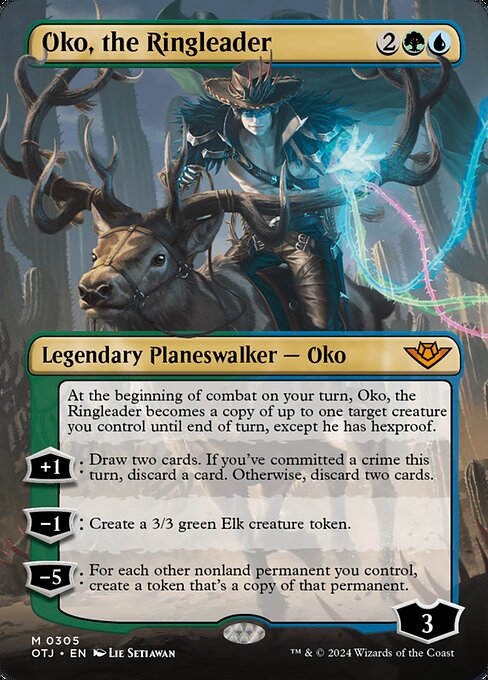 [Foil] OTJ 305 Oko, the Ringleader (0305 - Borderless) M